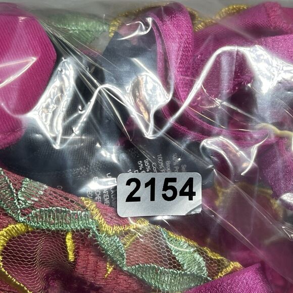 For Love & Lemons Lingerie Medium Teddy Pink Floral Cut Out Strappy Thong - Picture 11 of 11